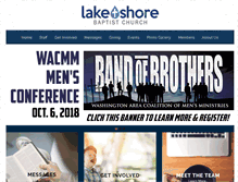 Tablet Screenshot of lakeshorebaptist.org